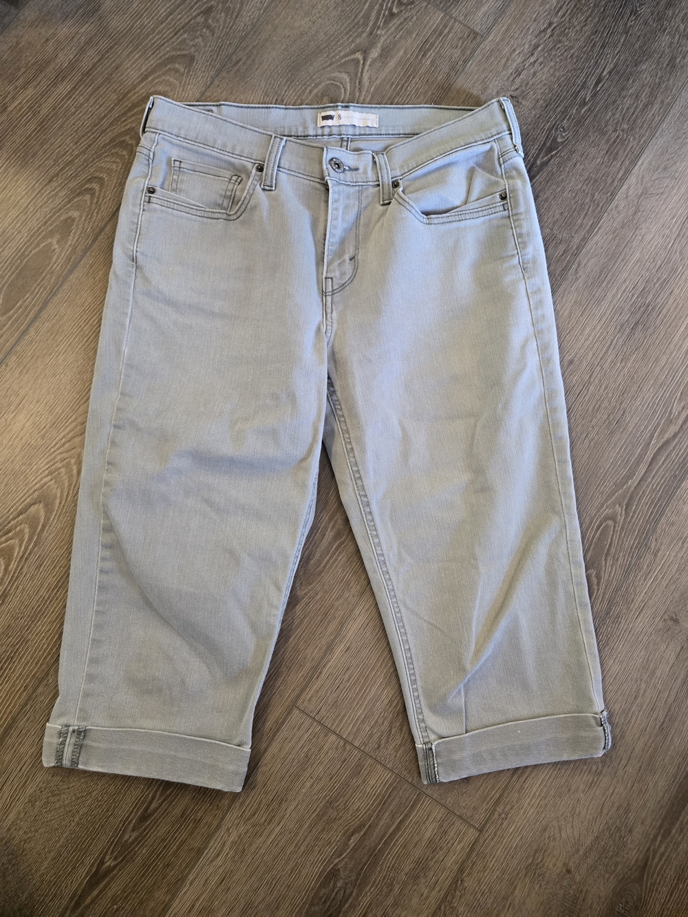 Levi's Light Gray Cropped Women's Jeans